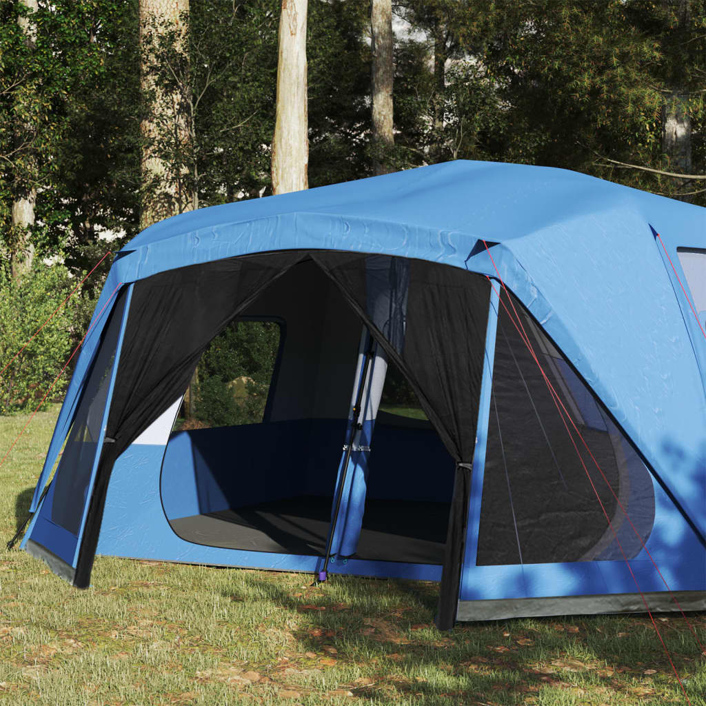 vidaXL Family Tent 10-Person Blue Quick Release Waterproof