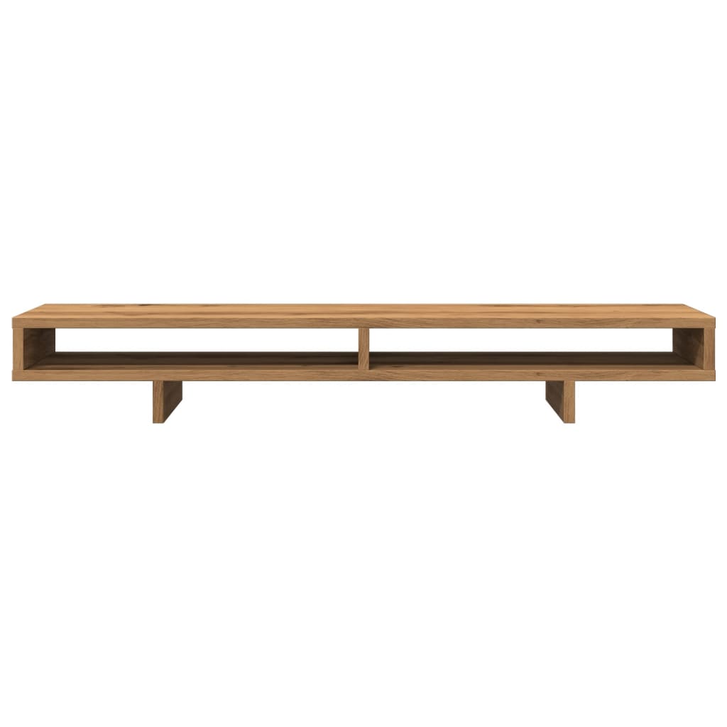 vidaXL Monitor Stand Artisian Oak 100x27x15 cm Engineered Wood