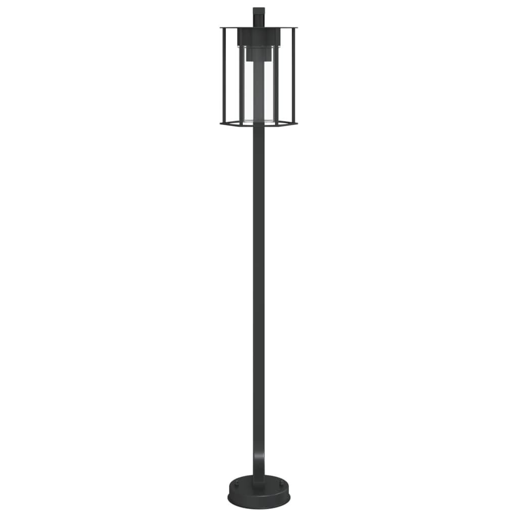 vidaXL Outdoor Floor Lamps 3pcs Black 100 cm Stainless Steel