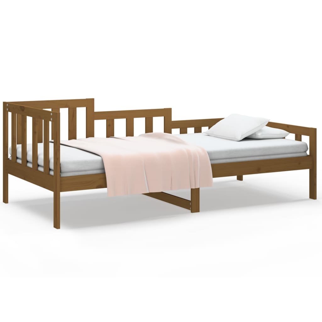 vidaXL Day Bed without Mattress Honey Brown 90x190 cm Single Solid Wood Pine