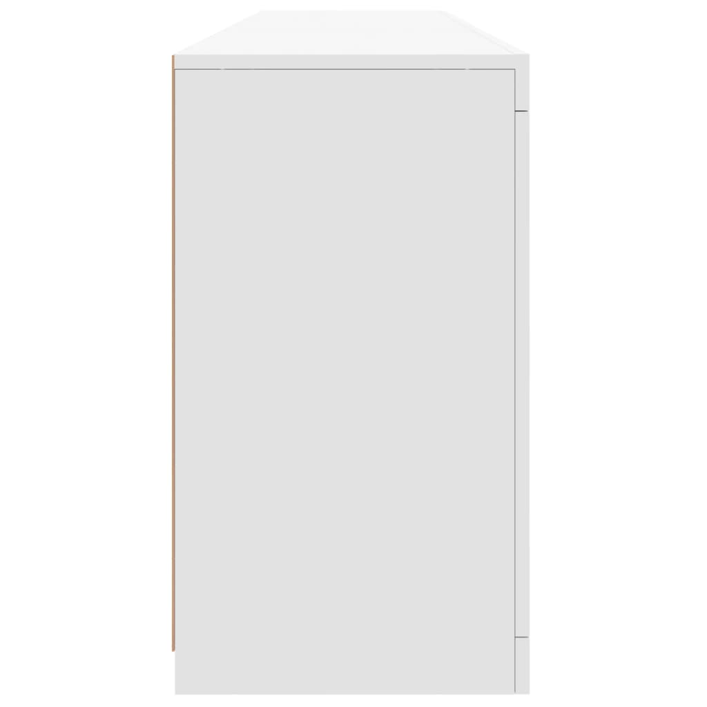 vidaXL Sideboard with LED Lights White 162x37x67 cm