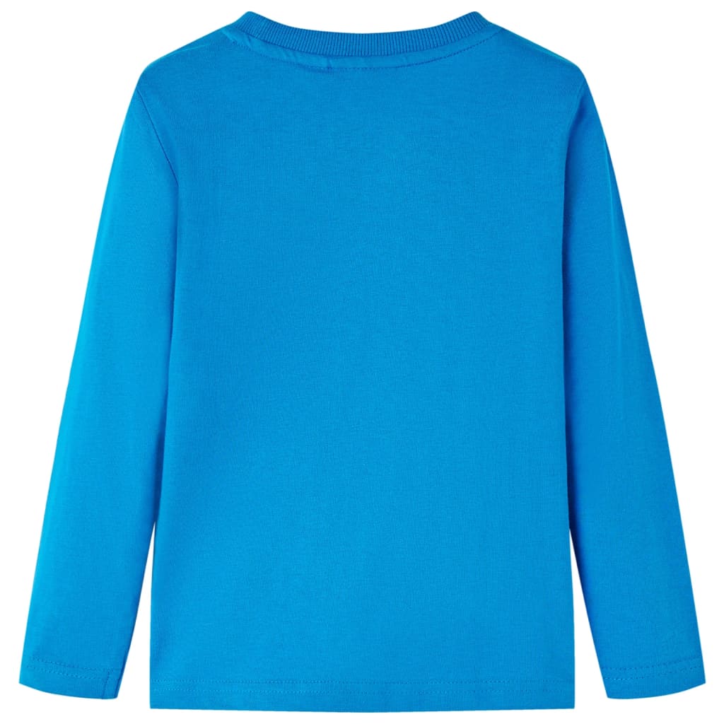 Kids' T-shirt with Long Sleeves Cobalt Blue 140