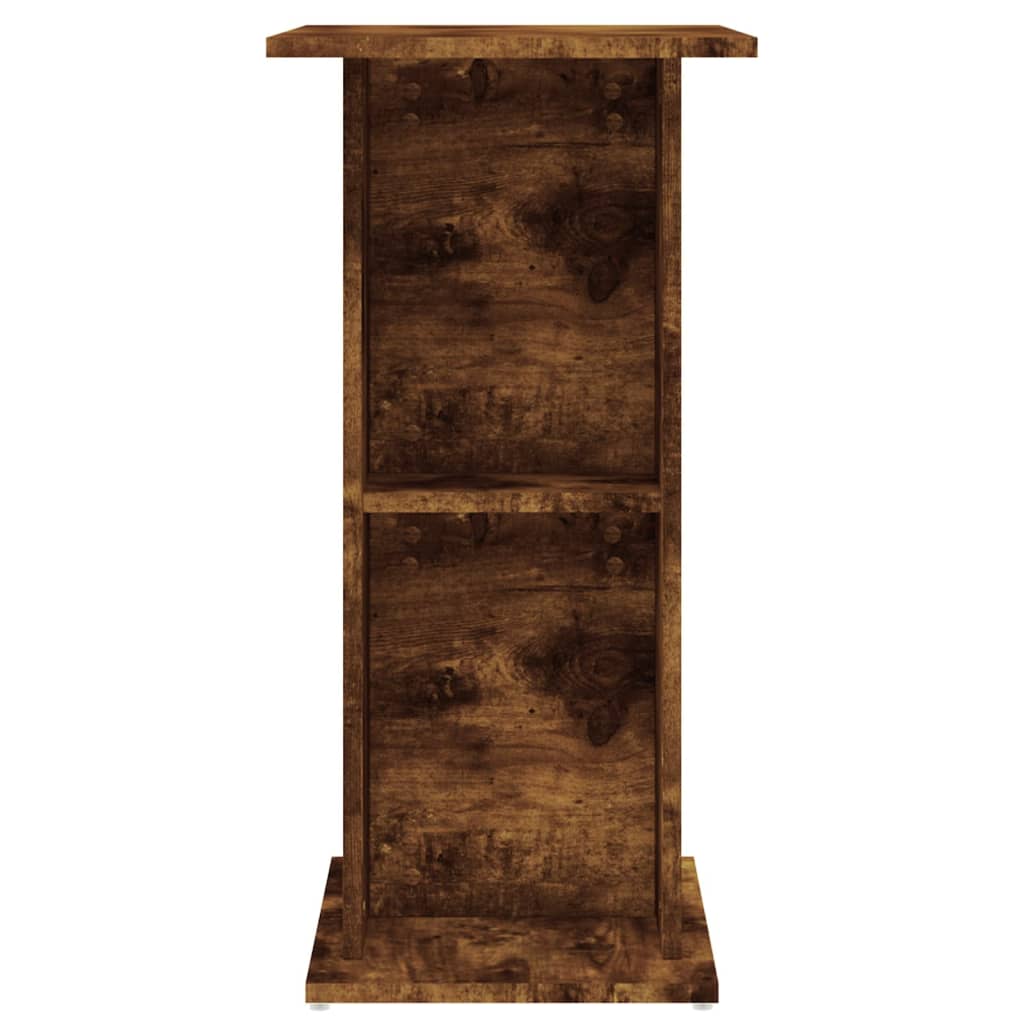 vidaXL Aquarium Stand Smoked Oak 60.5x36x72.5 cm Engineered Wood