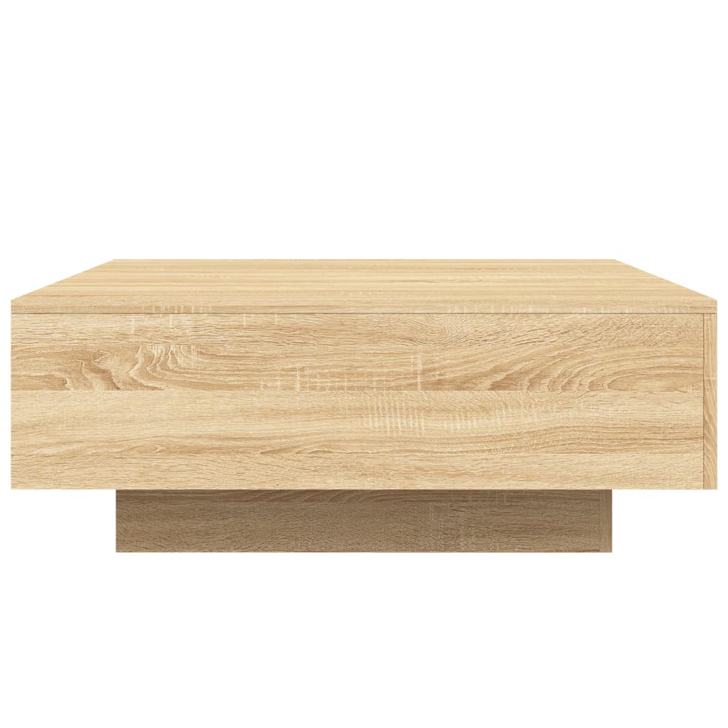 vidaXL Coffee Table Sonoma Oak 80x80x31 cm Engineered Wood