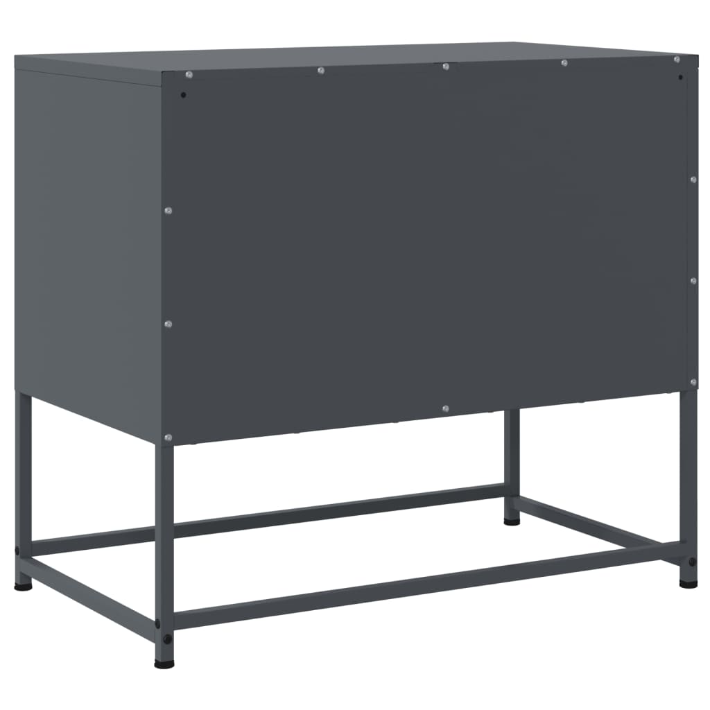 vidaXL TV Cabinet Anthracite 68.5x39x60.5 cm Steel