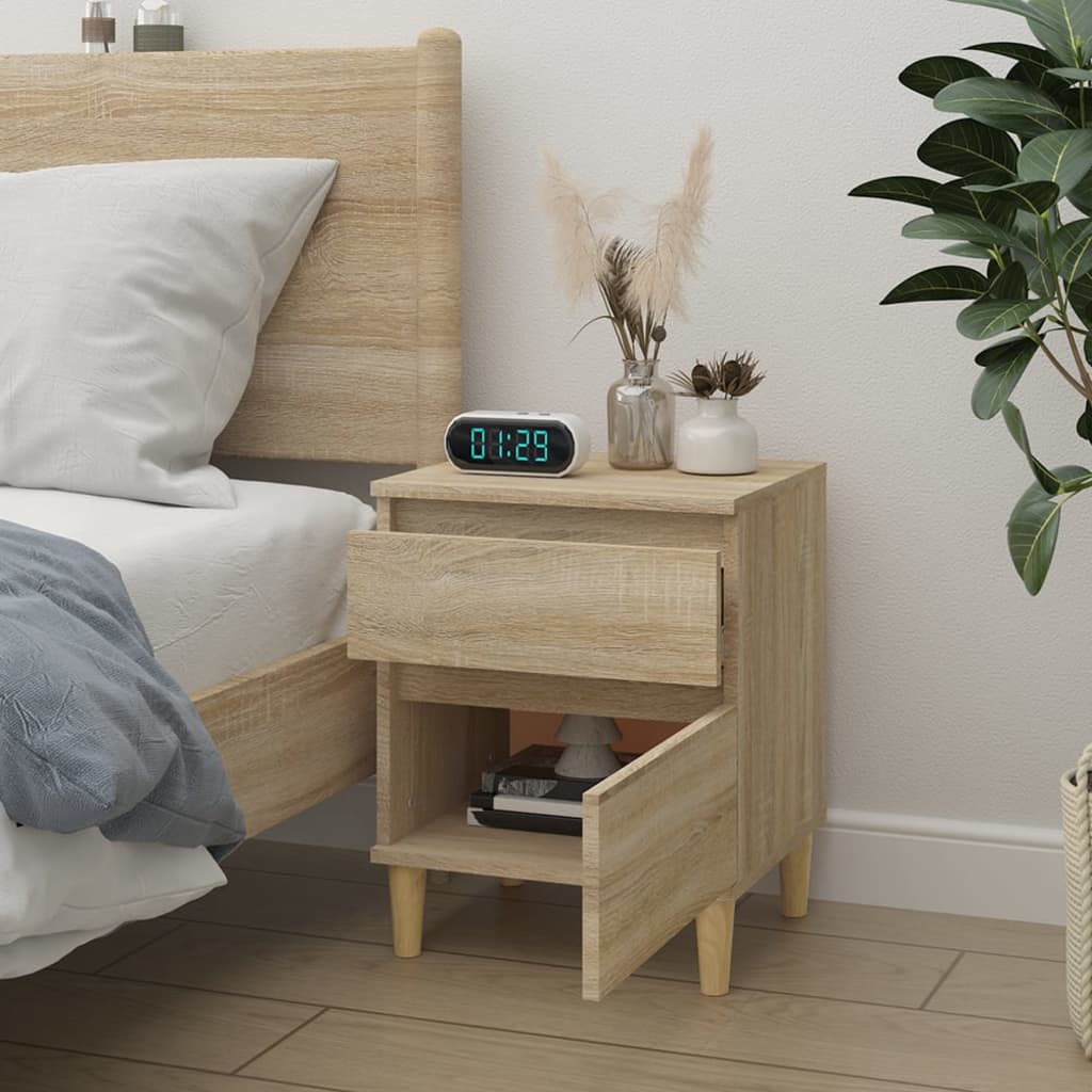 vidaXL Bedside Cabinet Sonoma Oak 40x35x50 cm