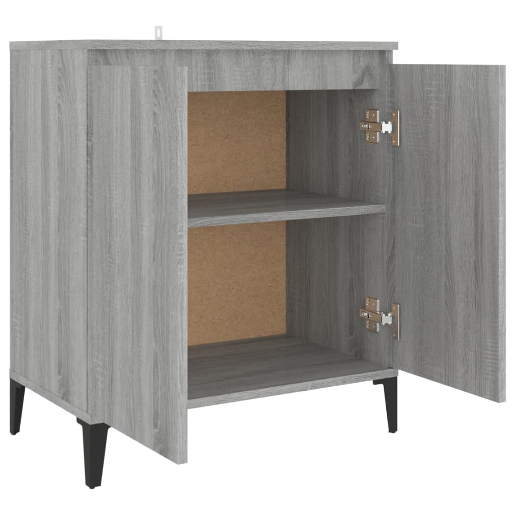 vidaXL Sideboard Grey Sonoma 60x35x70 cm Engineered Wood