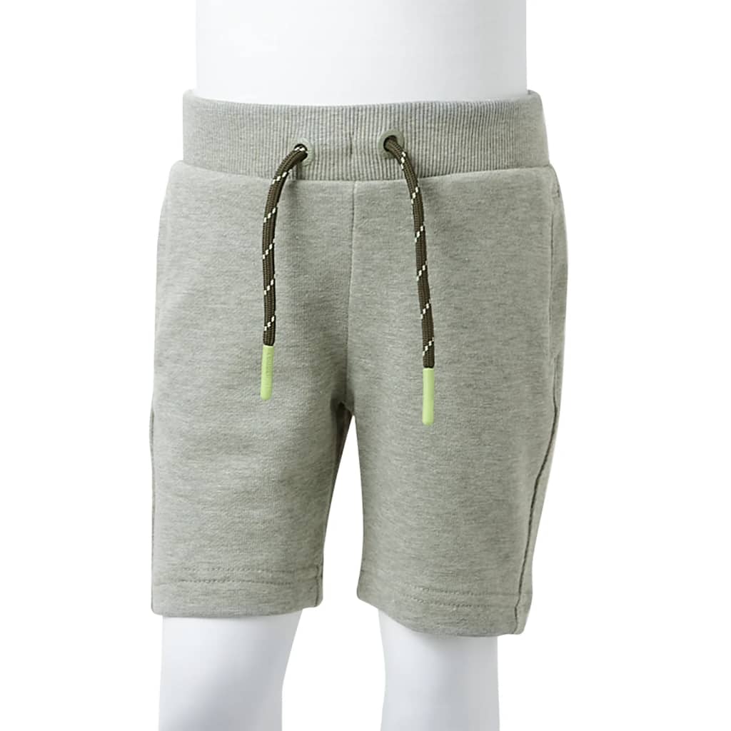 Kids' Shorts with Drawstring Light Khaki Melange 128