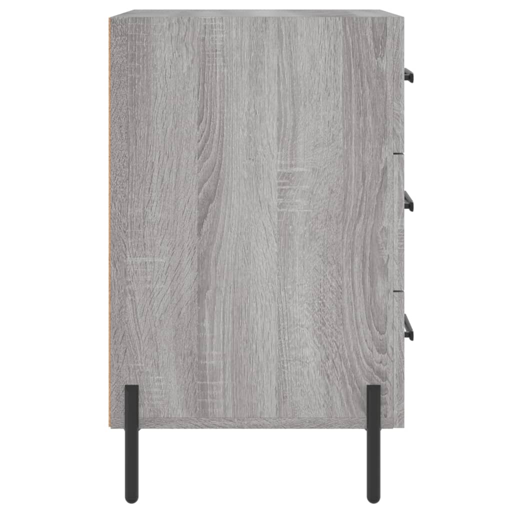 vidaXL Bedside Cabinet Grey Sonoma 40x40x66 cm Engineered Wood