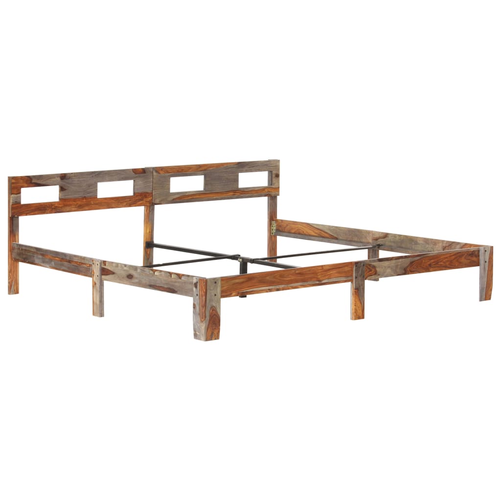 vidaXL Bed Frame without Mattress Solid Wood 200x200 cm