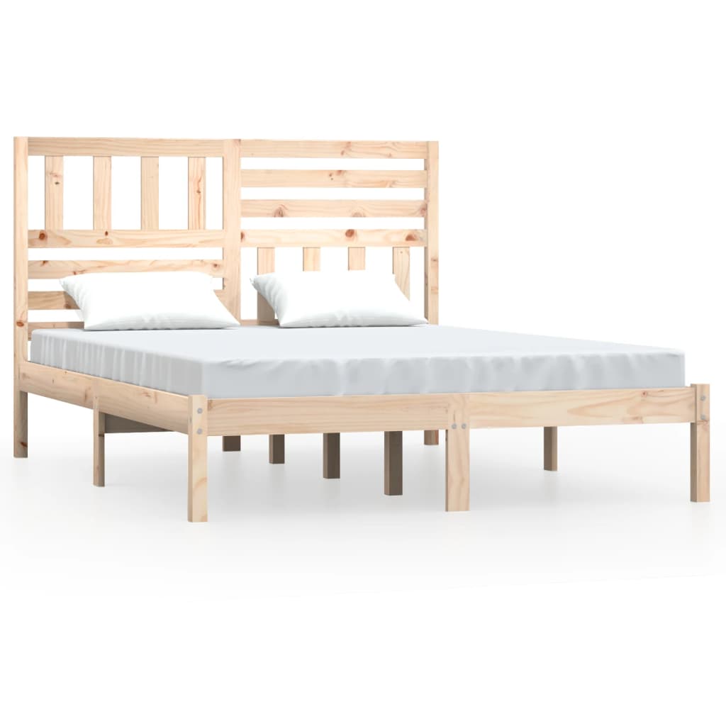 vidaXL Bed Frame without Mattress Solid Wood Pine 120x200 cm