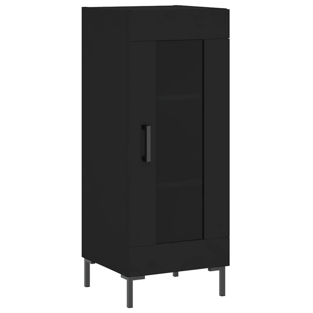 vidaXL Highboard Black 34.5x34x180 cm Engineered Wood