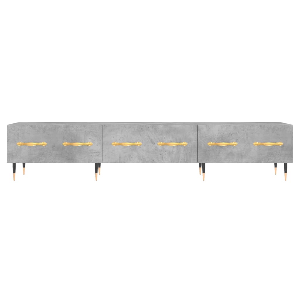 vidaXL TV Cabinet Concrete Grey 150x36x30 cm Engineered Wood