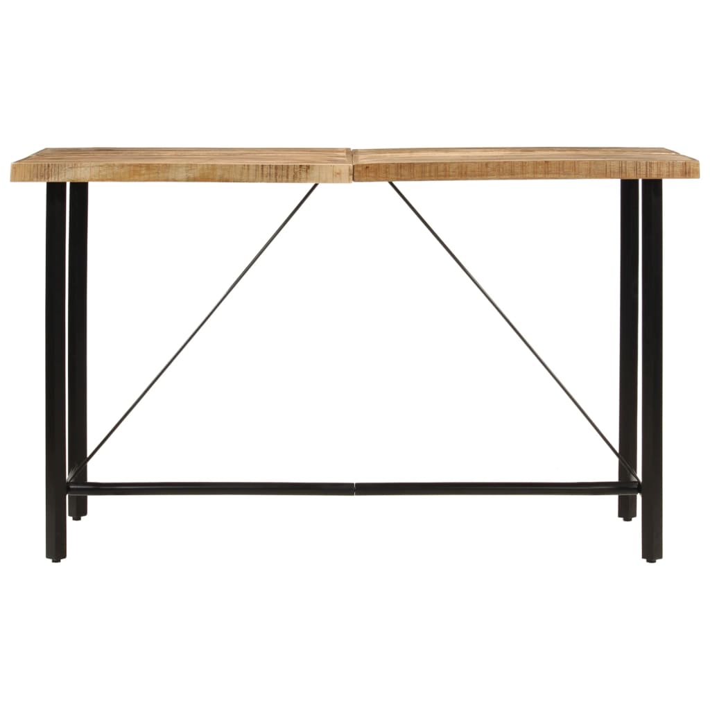 vidaXL Bar Table 180x70x107 cm Solid Wood Mango and Iron