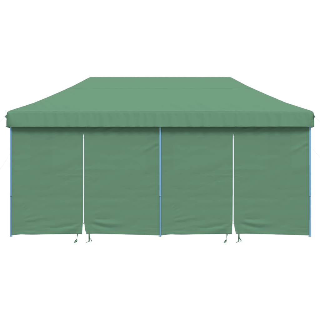 vidaXL Foldable Party Tent Pop-Up with 4 Sidewalls Green