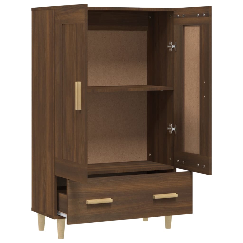 vidaXL Highboard Brown Oak 70x31x115 cm Engineered Wood