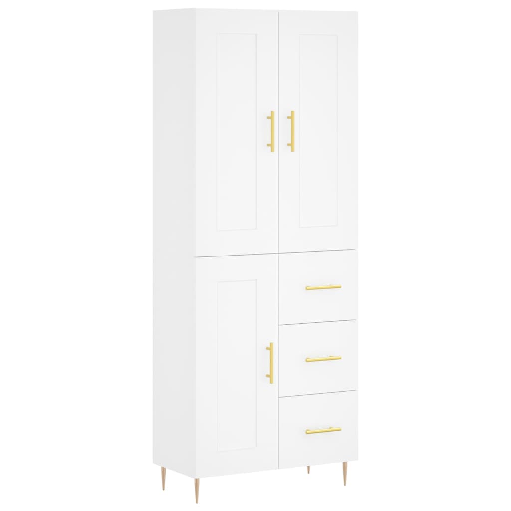 vidaXL Highboard White 69.5x34x180 cm Engineered Wood