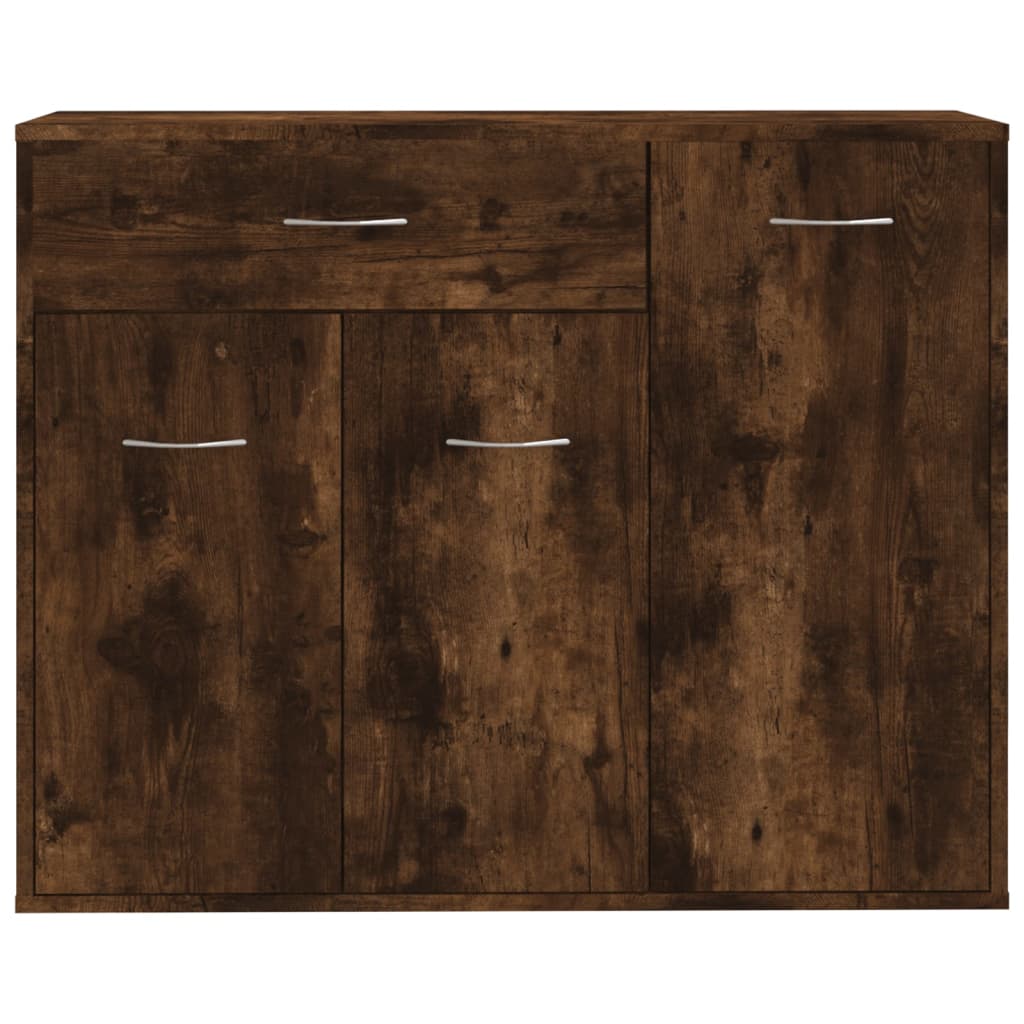 vidaXL Sideboard Smoked Oak 88x30x70 cm Engineered Wood