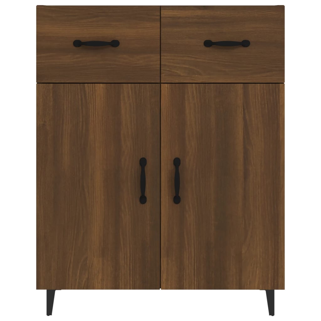 vidaXL Sideboard Brown Oak 69.5x34x90 cm Engineered Wood