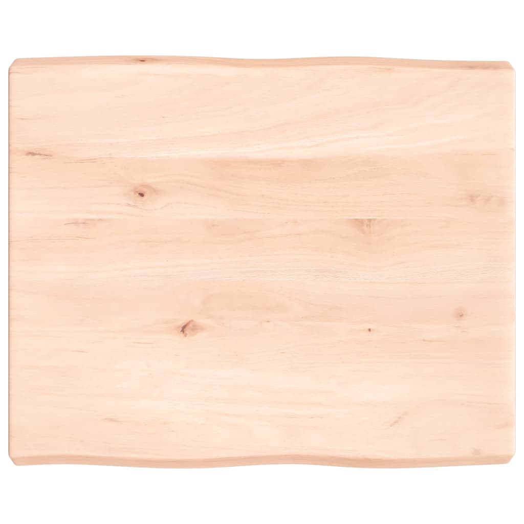 vidaXL Table Top 60x50x(2-6) cm Untreated Solid Wood Live Edge