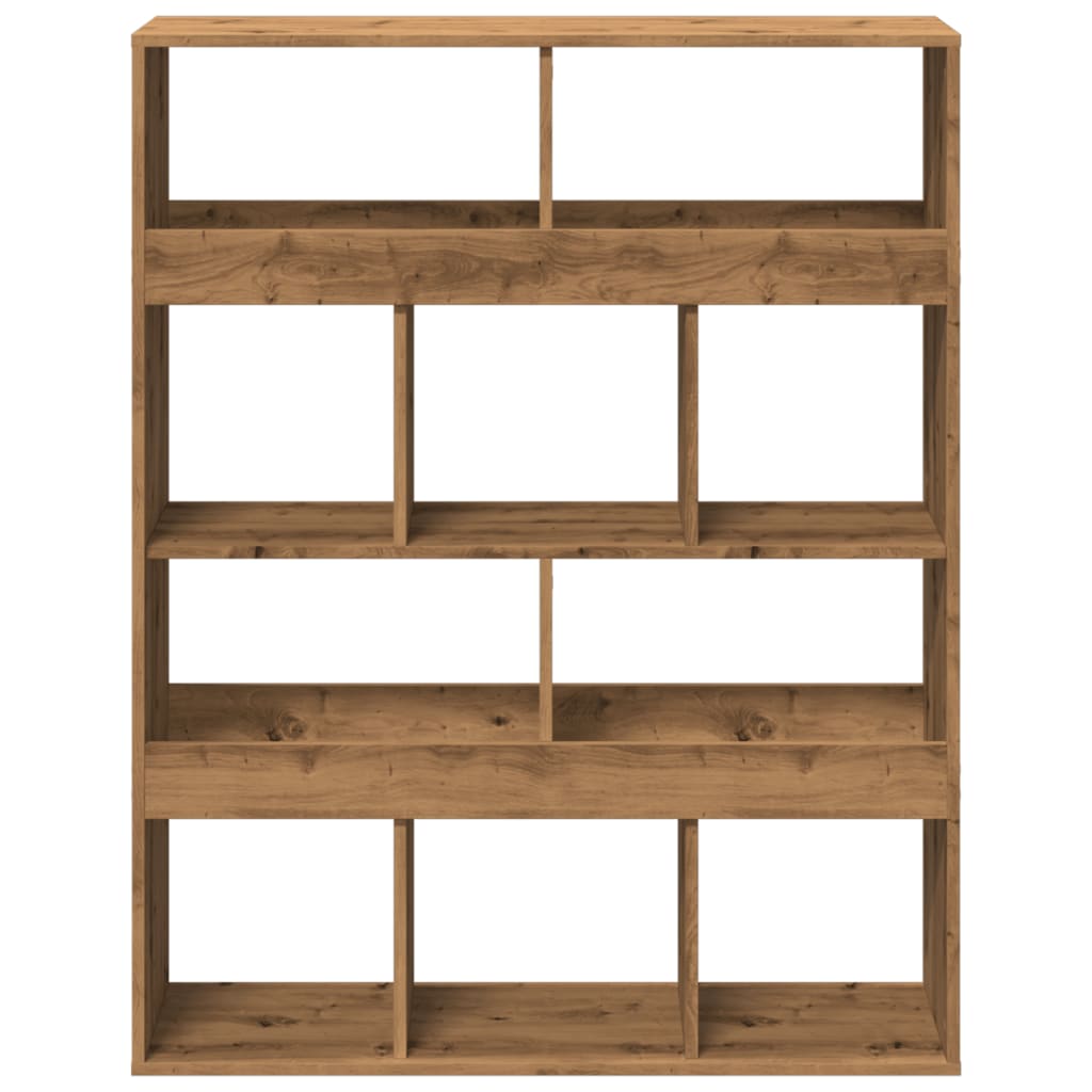 vidaXL Bookcase Artisan Oak 100x33x125.5 cm Engineered Wood