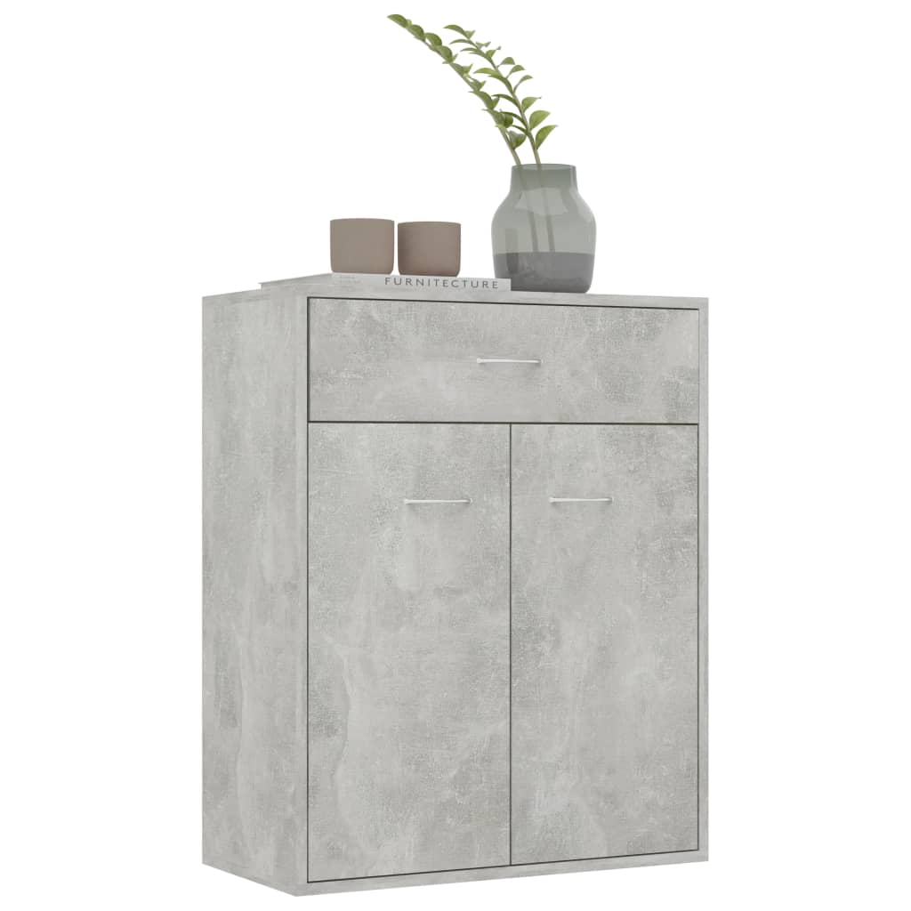 vidaXL Sideboard Concrete Grey 60x30x75 cm Engineered Wood