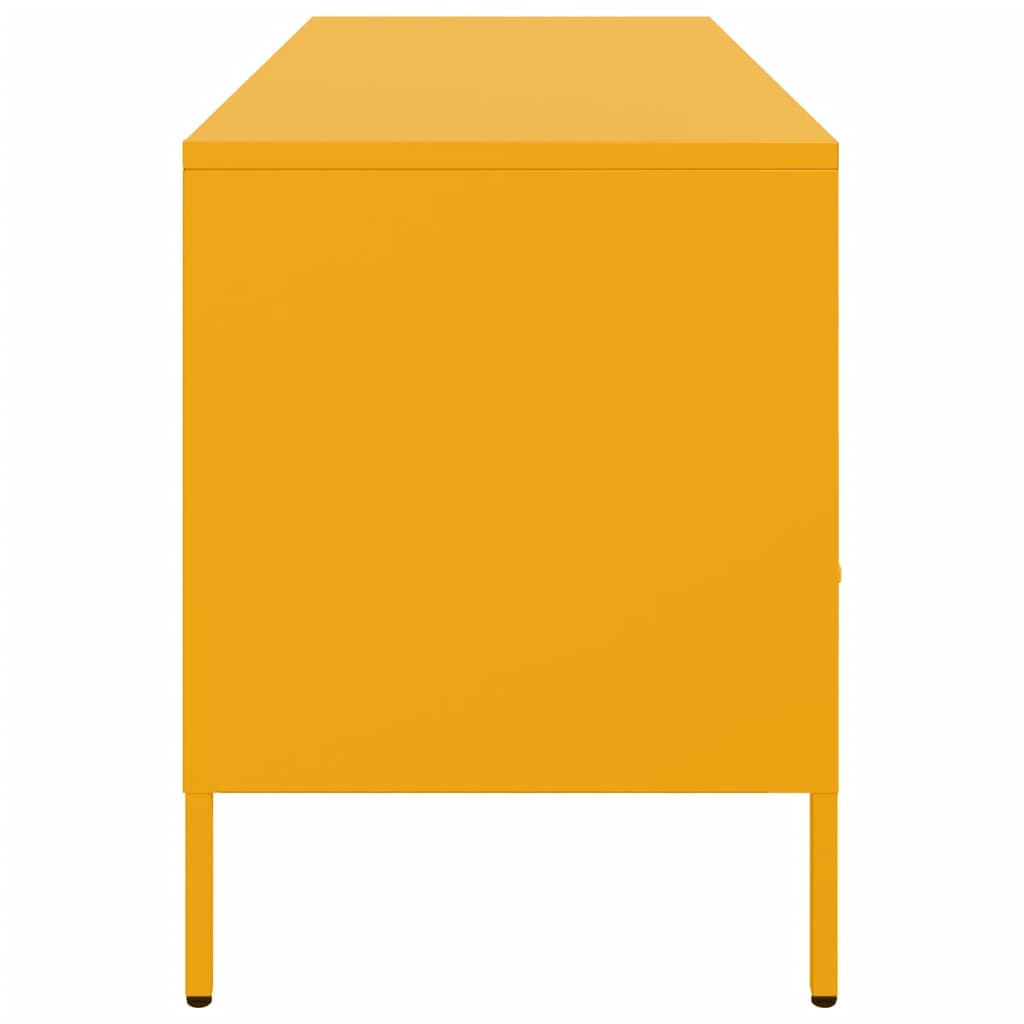 vidaXL TV Cabinet Mustard Yellow 100.5x39x50.5 cm Steel