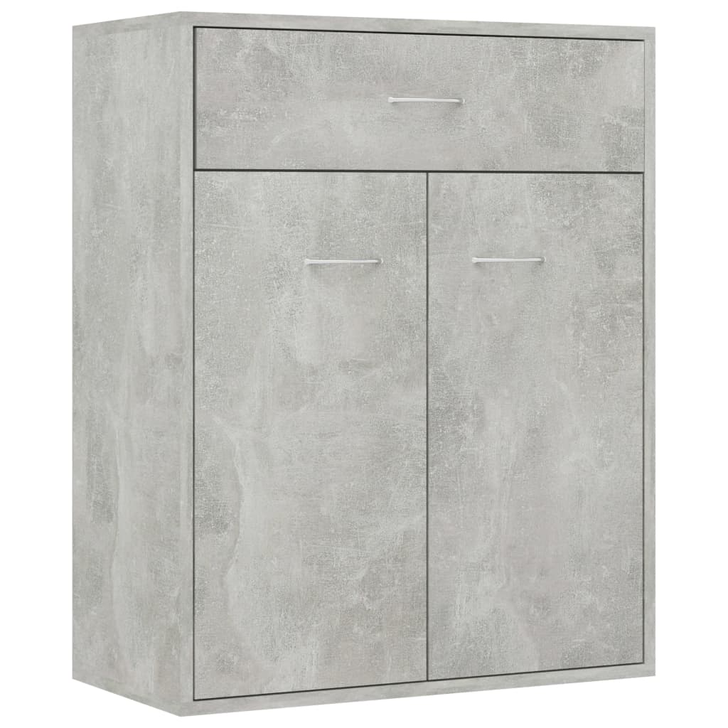 vidaXL Sideboard Concrete Grey 60x30x75 cm Engineered Wood