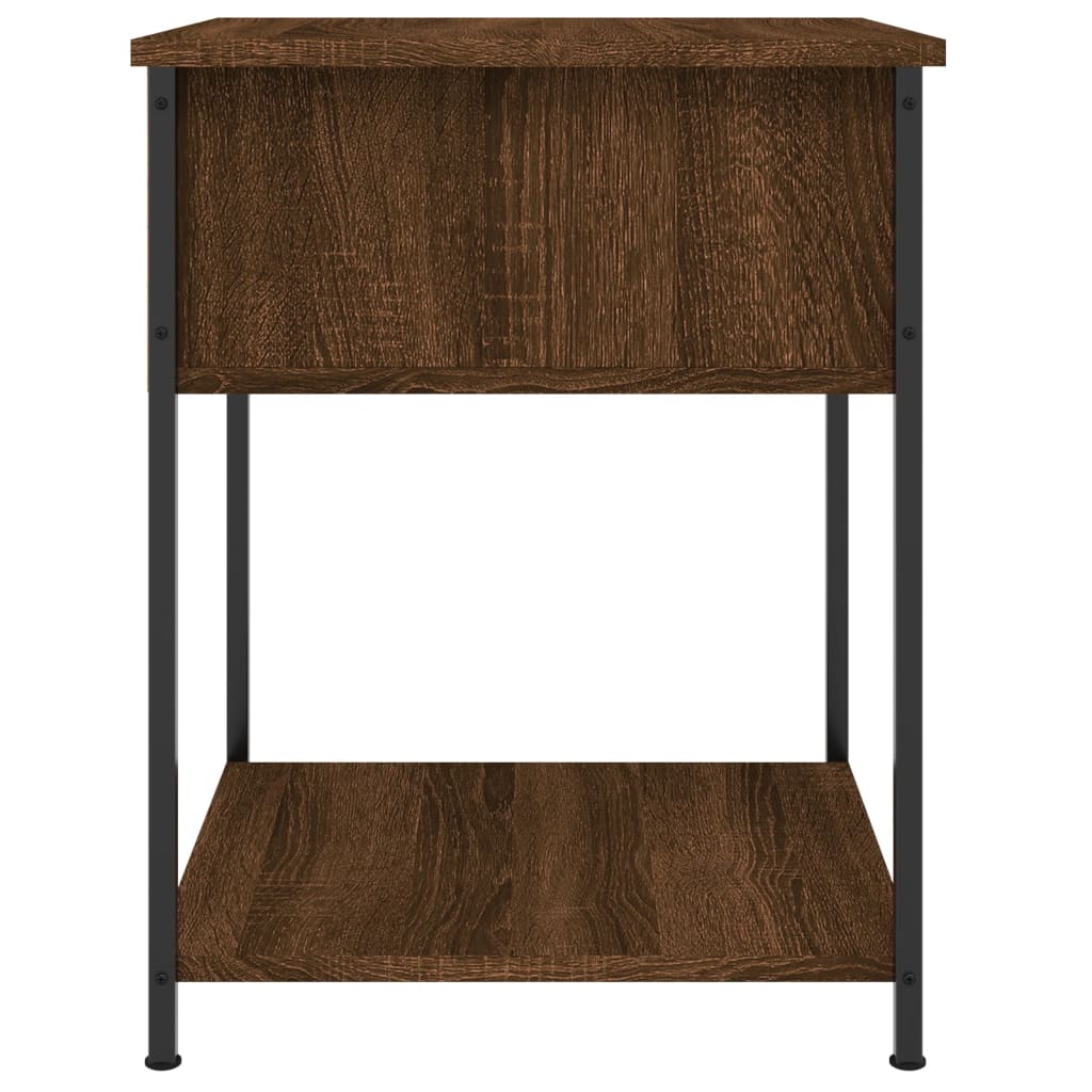 vidaXL Bedside Tables 2 pcs Brown Oak 44x45x58 cm Engineered Wood