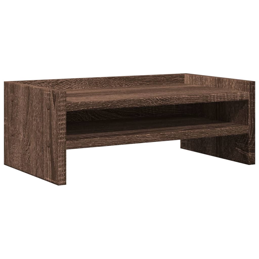 vidaXL Monitor Stand Brown Oak 42x24x16 cm Engineered Wood