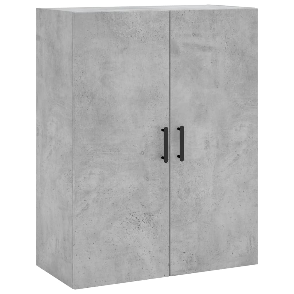 vidaXL Wall Mounted Cabinet Concrete Grey 69.5x34x90 cm