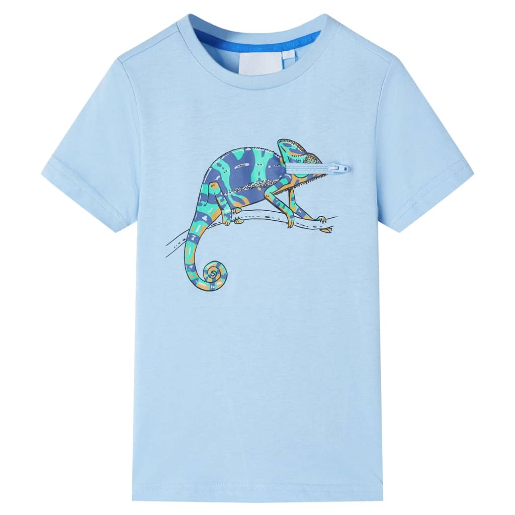 Kids' T-shirt with Short Sleeves Light Blue 140