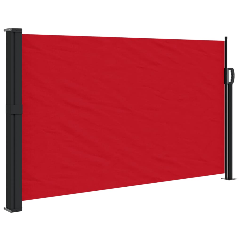 vidaXL Retractable Side Awning Red 120x600 cm