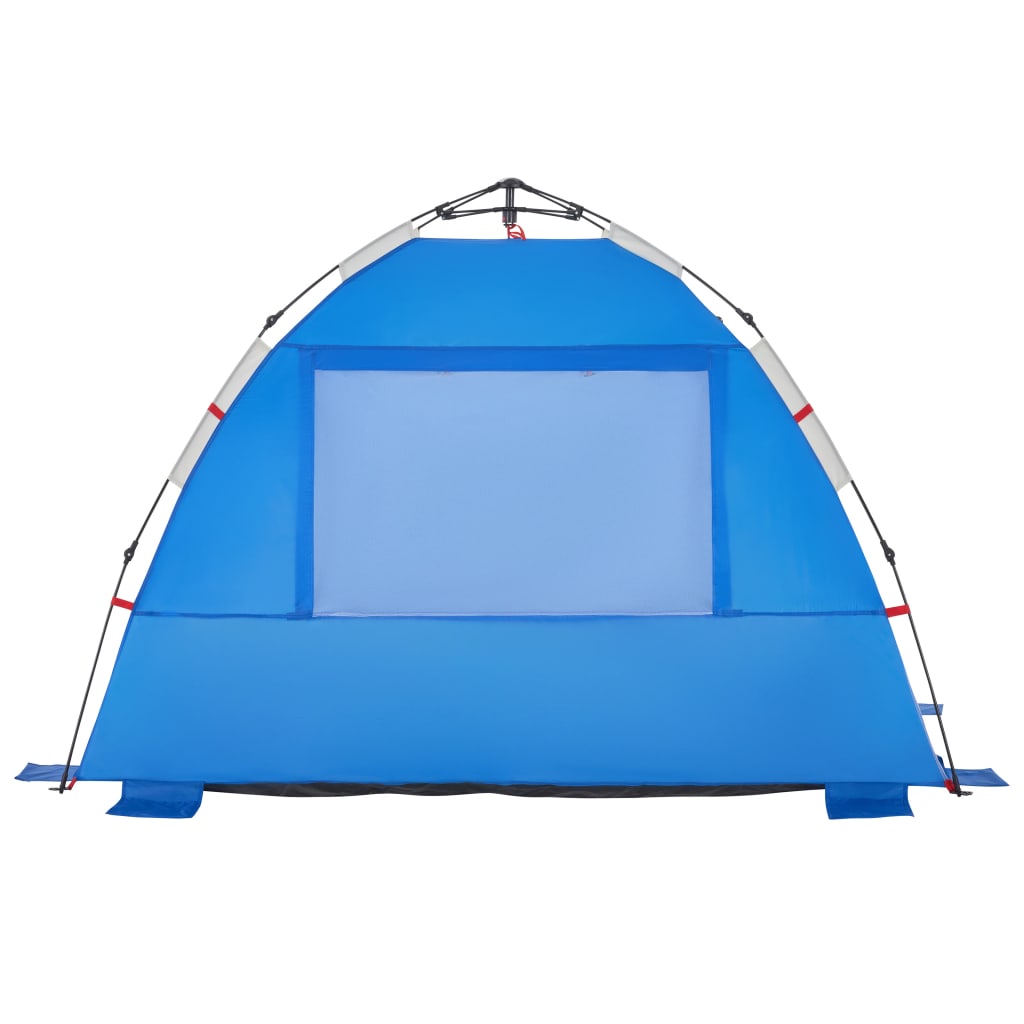 vidaXL Beach Tent 2-Person Azure Blue Quick Release Waterproof