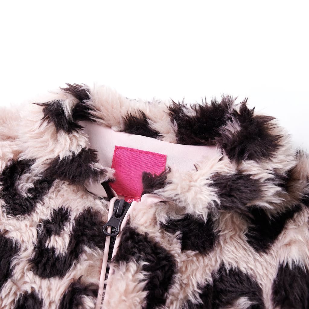 Kids' Coat Faux Fur Light Pink 140