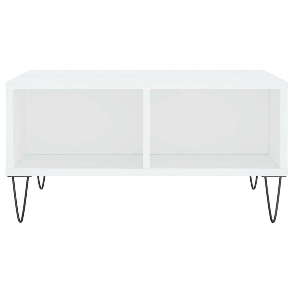 vidaXL Coffee Table White 60x60x30 cm Engineered Wood