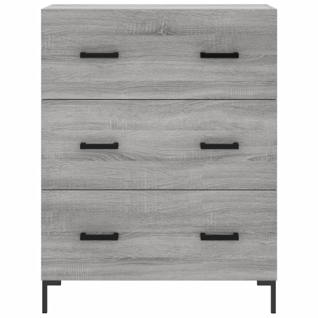 vidaXL Sideboard Grey Sonoma 69.5x34x90 cm Engineered Wood