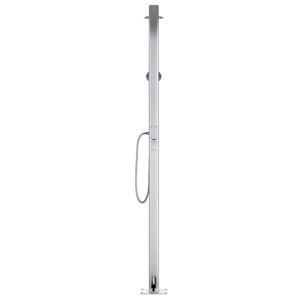 vidaXL Garden Shower 215 cm Aluminium