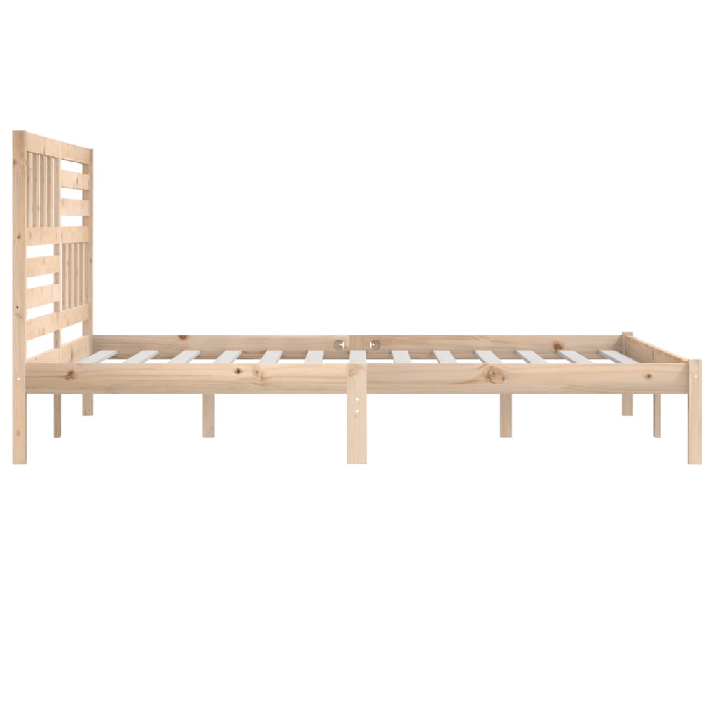 vidaXL Bed Frame without Mattress 180x200 cm Super King Solid Wood Pine