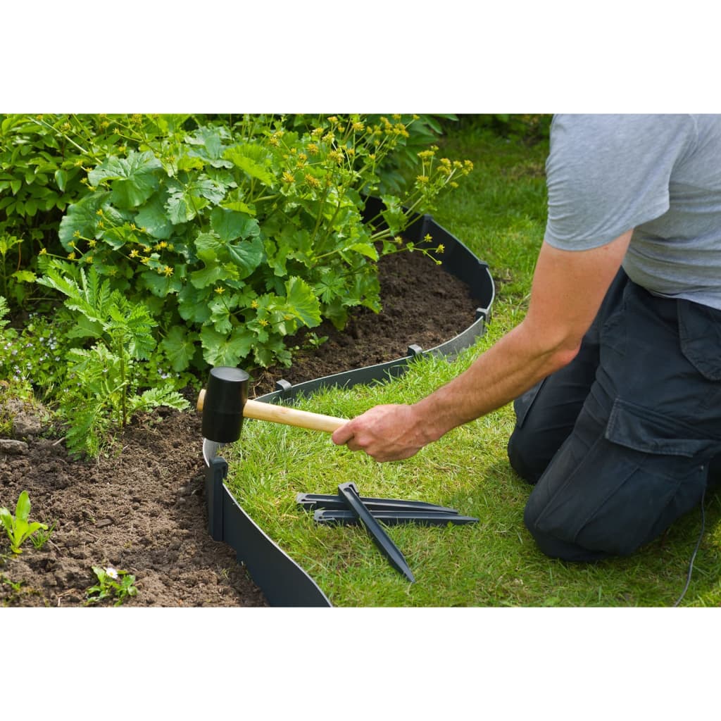 Nature Garden Border Edging 0.075x10 m 3 mm Black