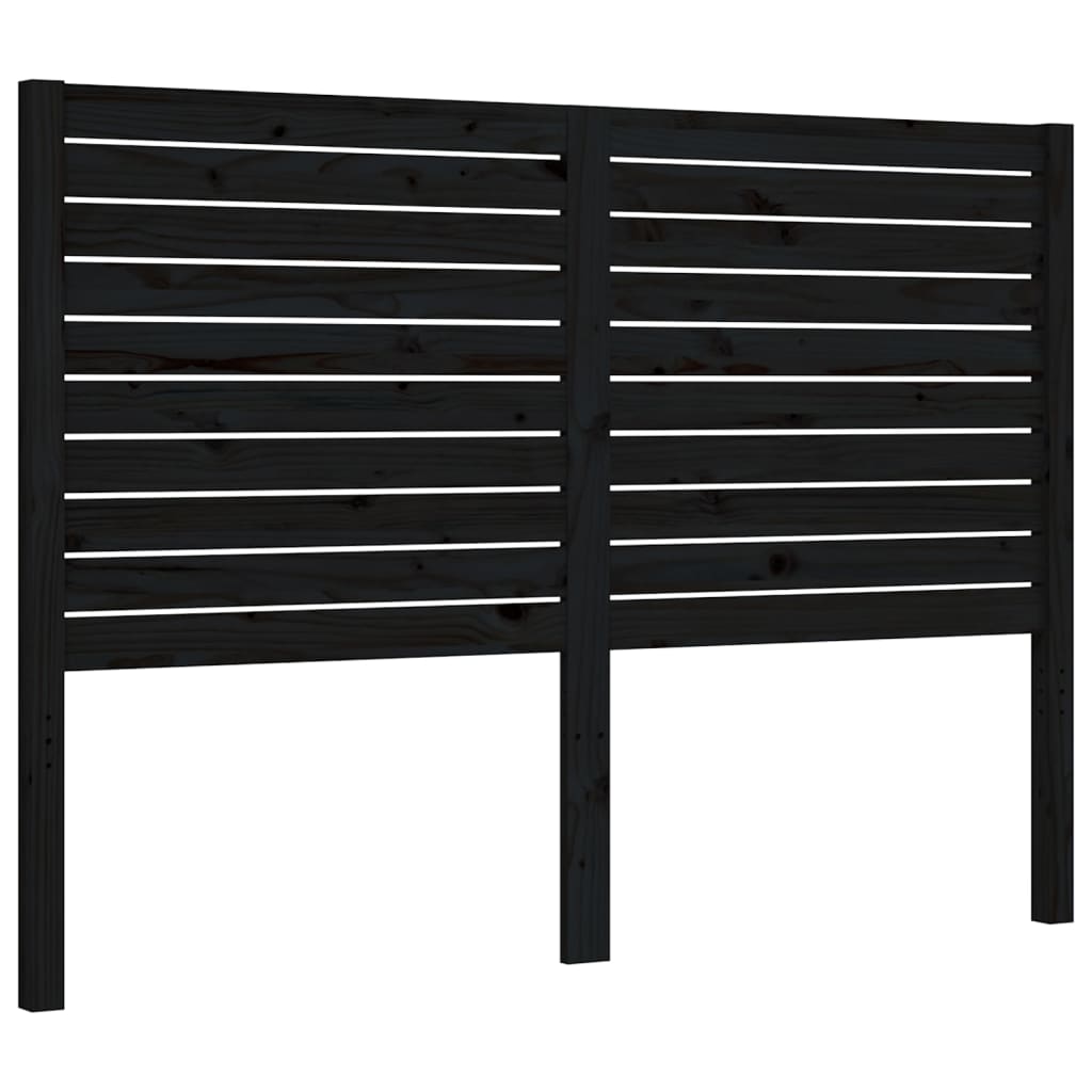 vidaXL Bed Frame without Mattress Black 120x200 cm Solid Wood