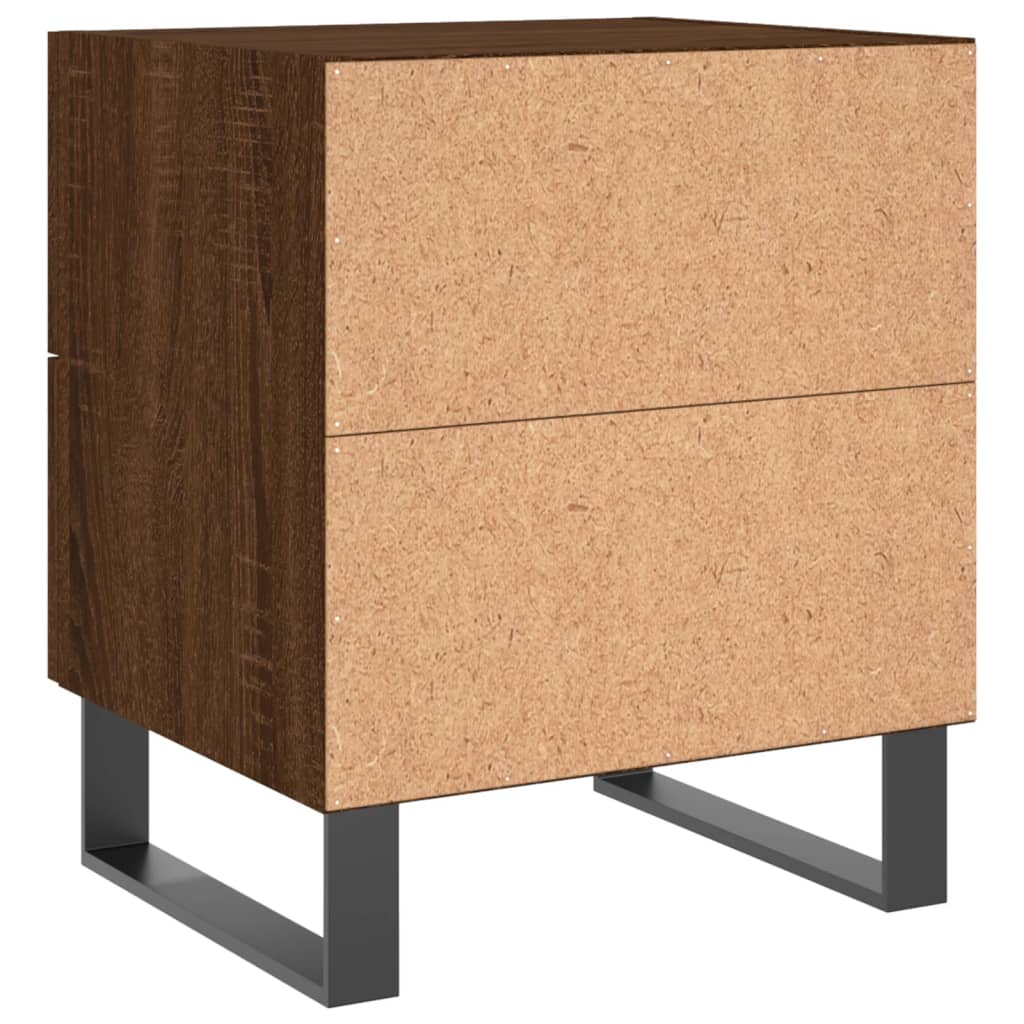 vidaXL Bedside Cabinets 2 pcs Brown Oak 40x35x47.5 cm Engineered Wood