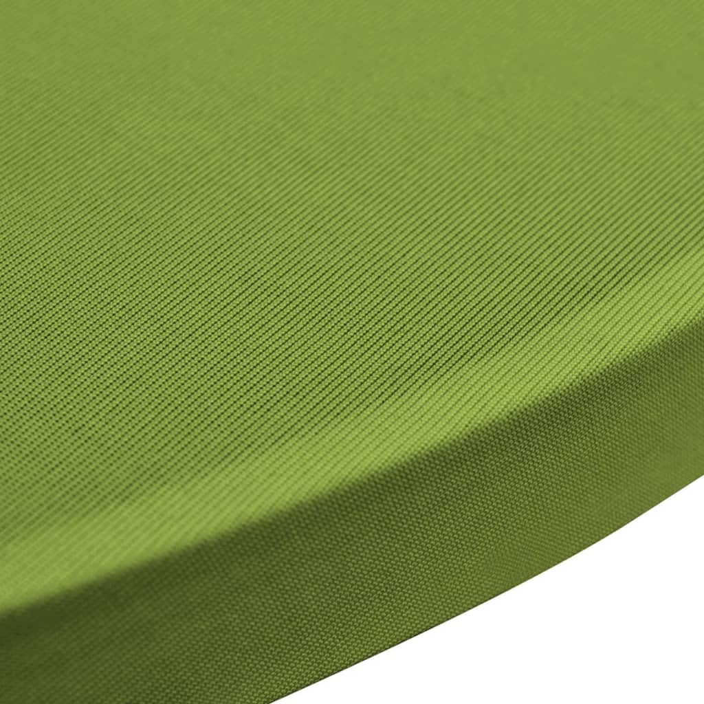 vidaXL Stretch Table Cover 2 pcs 60 cm Green