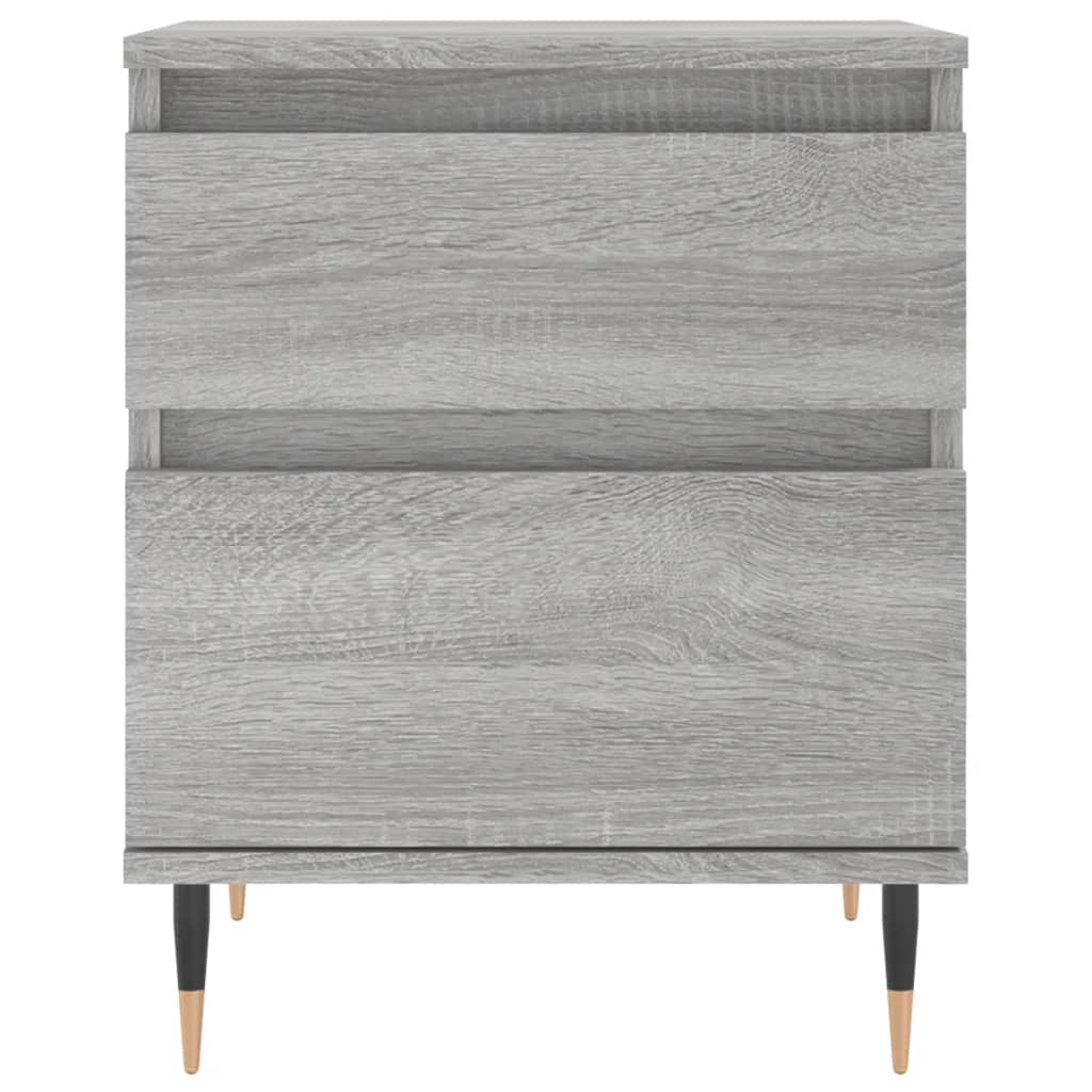 vidaXL Bedside Cabinets 2 pcs Grey Sonoma 40x35x50 cm Engineered Wood