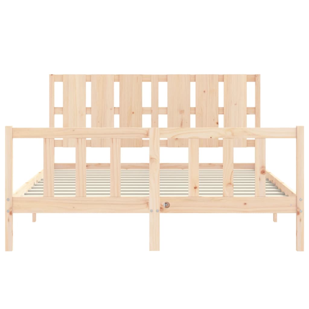 vidaXL Bed Frame without Mattress 160x200 cm Solid Wood Pine