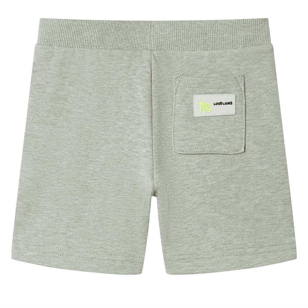 Kids' Shorts with Drawstring Light Khaki Melange 104