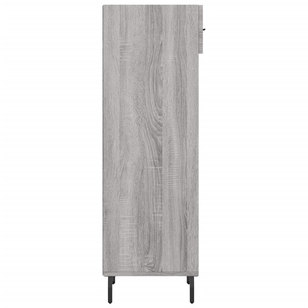 vidaXL Shoe Cabinet Grey Sonoma 30x35x105 cm Engineered Wood