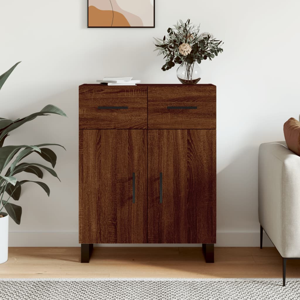 vidaXL Sideboard Brown Oak 69.5x34x90 cm Engineered Wood