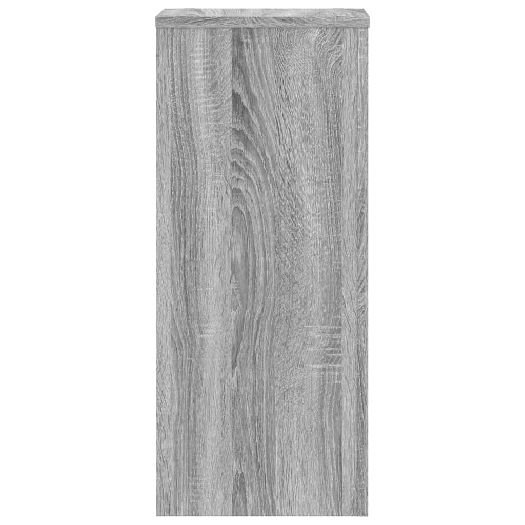 vidaXL Plant Stands 2 pcs Grey Sonoma 30x30x70 cm Engineered wood