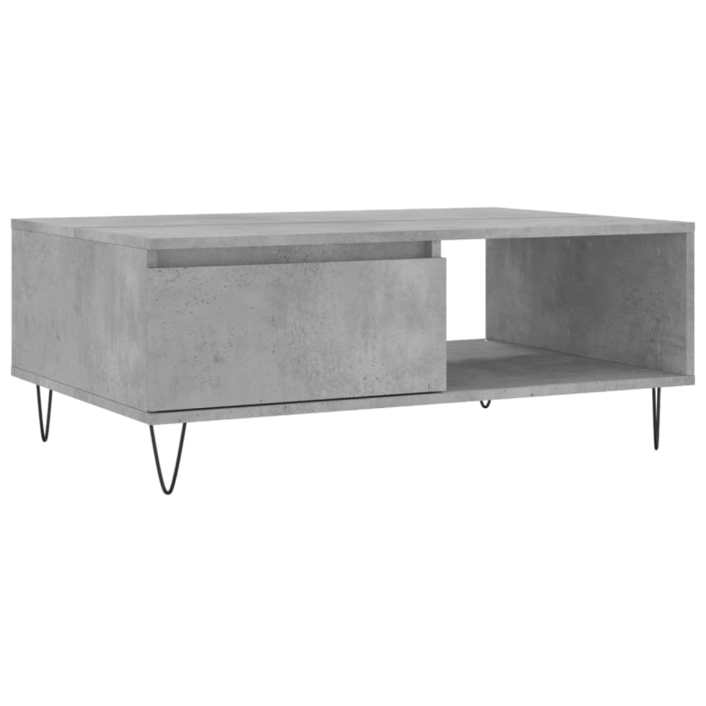 vidaXL Coffee Table Concrete Grey 90x60x35 cm Engineered Wood